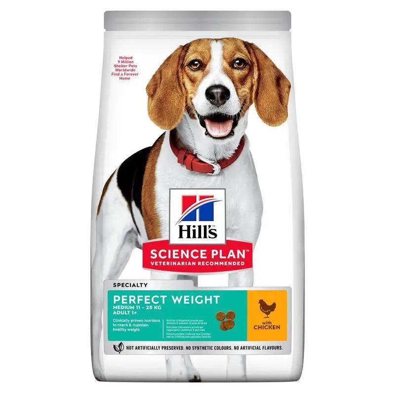 Hill'S Science Plan Adult Perfect Weight Medium Pollo 2 kg Alimento para Perros