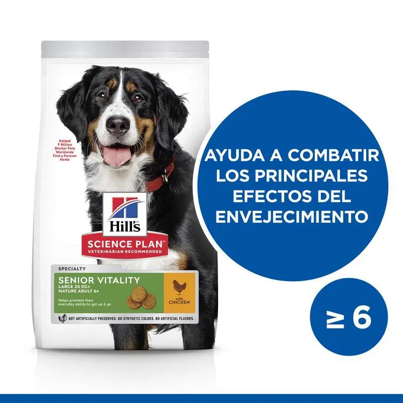 Hill'S Science Plan Mature Adult 5+ Senior Vitality Large Breed Pollo 14 kg Alimento para Perros