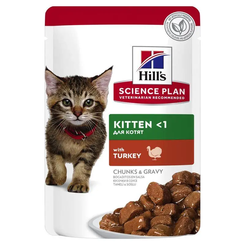 Hill'S Science Plan Kitten Pavo 85 g Sobre Alimento para Gatos