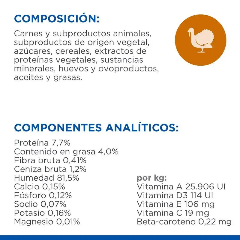 Hill'S Science Plan Adult Pavo 85 g Sobre Alimento para Gatos