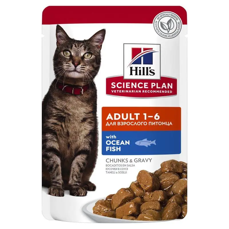 Hill'S Science Plan Adult Pescado Azul 85 g Sobre Alimento para Gatos