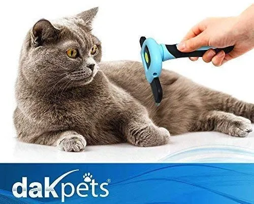 Cepillo DarkPets para gatos y perros para animales pequeños, medianos y grandes, con pelo corto a largo Reduce drásticamente el desprendimiento de pelo en minutos