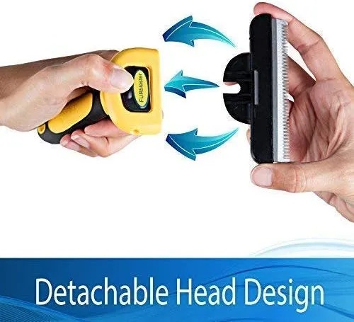 Cepillo DarkPets para gatos y perros para animales pequeños, medianos y grandes, con pelo corto a largo Reduce drásticamente el desprendimiento de pelo en minutos