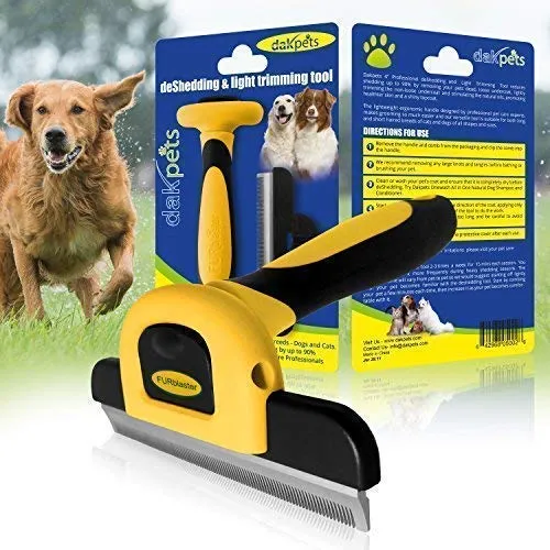 Cepillo DarkPets para gatos y perros para animales pequeños, medianos y grandes, con pelo corto a largo Reduce drásticamente el desprendimiento de pelo en minutos