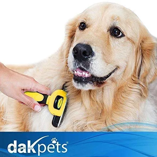 Cepillo DarkPets para gatos y perros para animales pequeños, medianos y grandes, con pelo corto a largo Reduce drásticamente el desprendimiento de pelo en minutos