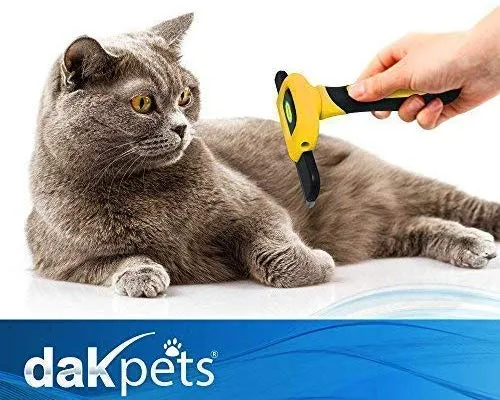Cepillo DarkPets para gatos y perros para animales pequeños, medianos y grandes, con pelo corto a largo Reduce drásticamente el desprendimiento de pelo en minutos
