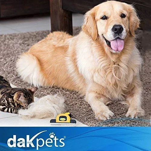 Cepillo DarkPets para gatos y perros para animales pequeños, medianos y grandes, con pelo corto a largo Reduce drásticamente el desprendimiento de pelo en minutos
