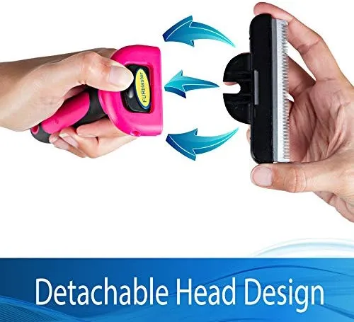 Cepillo DarkPets para gatos y perros para animales pequeños, medianos y grandes, con pelo corto a largo Reduce drásticamente el desprendimiento de pelo en minutos