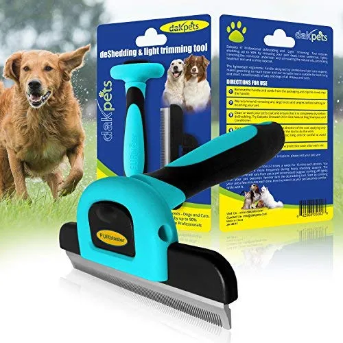 Cepillo DarkPets para gatos y perros para animales pequeños, medianos y grandes, con pelo corto a largo Reduce drásticamente el desprendimiento de pelo en minutos