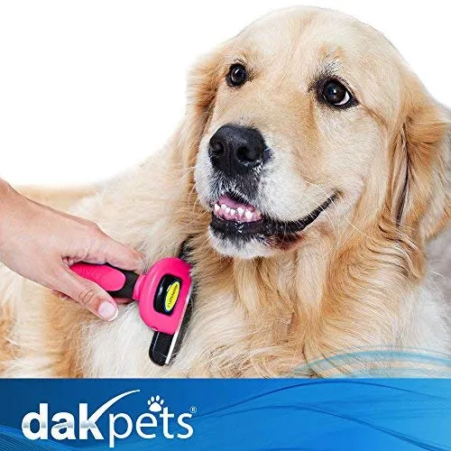 Cepillo DarkPets para gatos y perros para animales pequeños, medianos y grandes, con pelo corto a largo Reduce drásticamente el desprendimiento de pelo en minutos