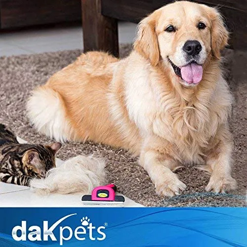 Cepillo DarkPets para gatos y perros para animales pequeños, medianos y grandes, con pelo corto a largo Reduce drásticamente el desprendimiento de pelo en minutos