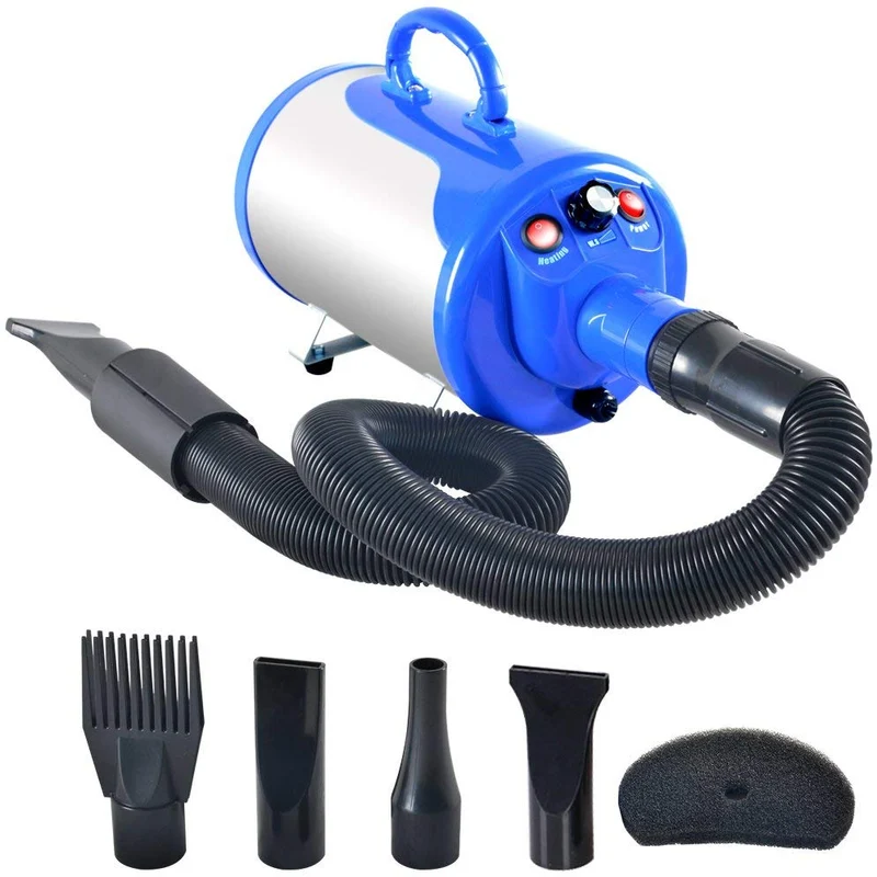 SHELANDY 3.2HP - Secador de pelo para mascotas, sin escalones, velocidad ajustable, con calentador