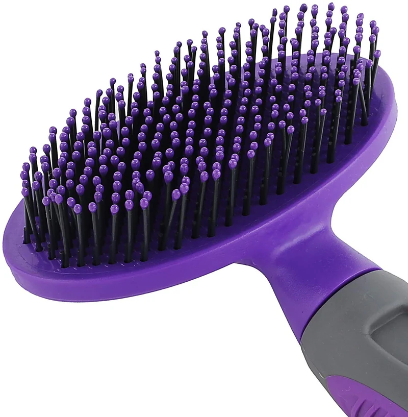Hertzko Cepillo suave para mascotas para perros y gatos con pelo largo o corto – ideal para desenredar y quitar el pelo suelto o de cobertizo – ideal para cepillado diario y para piel sensible