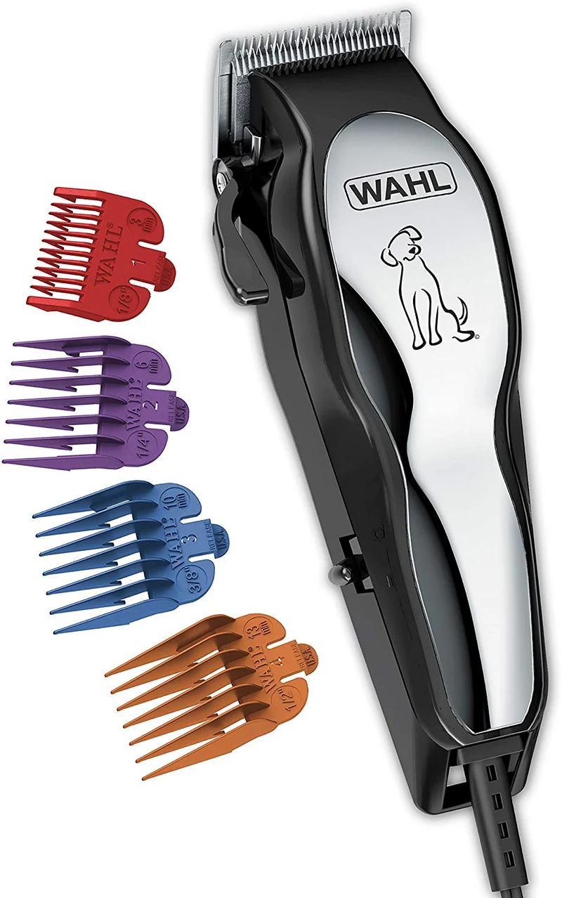 Wahl - juego de peluquería canina Pet-Pro para pequeños/grandes perros, pelaje grueso, pelaje denso, gatos, caballos. Bajo nivel de ruido/silencioso, fabricado por la marca utilizada por profesionales #9281-210