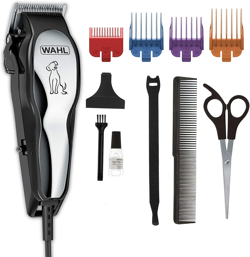 Wahl - juego de peluquería canina Pet-Pro para pequeños/grandes perros, pelaje grueso, pelaje denso, gatos, caballos. Bajo nivel de ruido/silencioso, fabricado por la marca utilizada por profesionales #9281-210