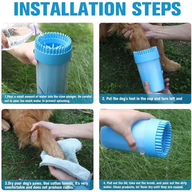 Limpiador de perro para perros y gatos con toalla para limpiar perros y gatos
