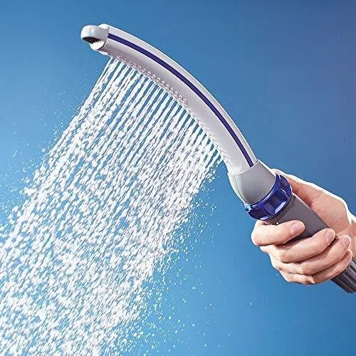 Accesorio para ducha para mascota Waterpik PPR-252 para uso en interiores o exteriores, 13 pulgadas, Azul/Gris.