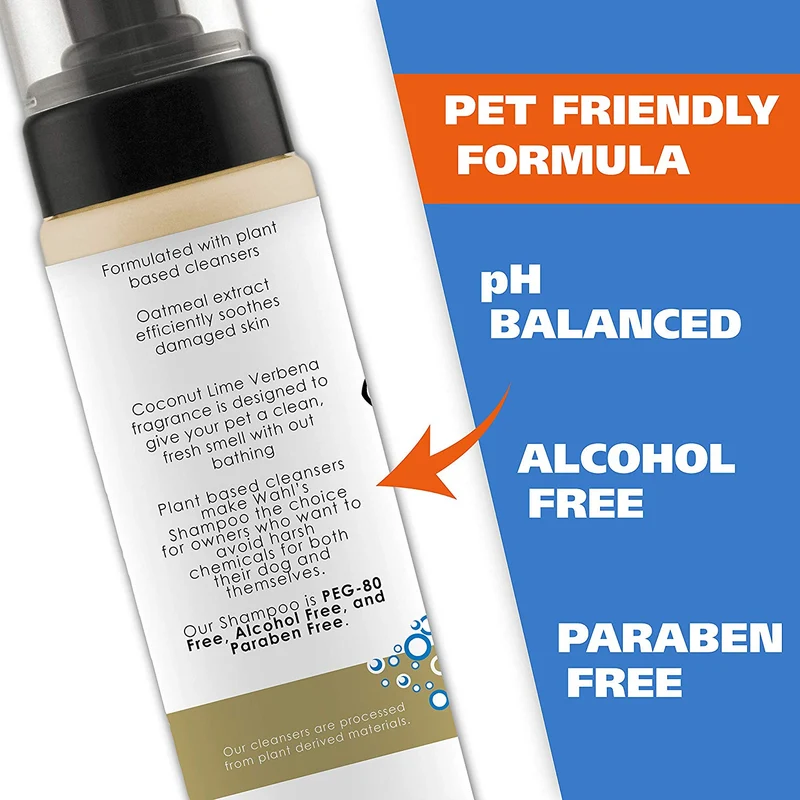 Wahl Natural Pet Champú sin agua sin enjuague, lavanda, 7,10 fl oz