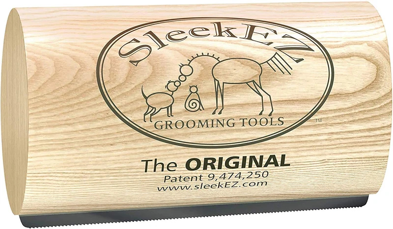 SleekEZ - Herramienta de aseo original para perros, gatos y caballos - Cepillo para pelo corto y largo - Elimina sin dolor el 95% del pelo suelto, piel y suciedad - fácil de limpiar - fabricado en Estados Unidos