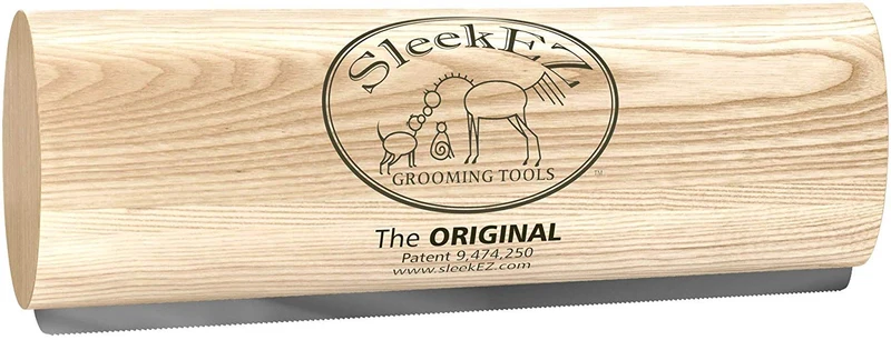 SleekEZ - Herramienta de aseo original para perros, gatos y caballos - Cepillo para pelo corto y largo - Elimina sin dolor el 95% del pelo suelto, piel y suciedad - fácil de limpiar - fabricado en Estados Unidos