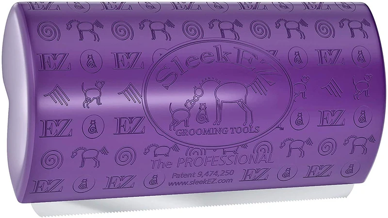 SleekEZ - Herramienta de aseo original para perros, gatos y caballos - Cepillo para pelo corto y largo - Elimina sin dolor el 95% del pelo suelto, piel y suciedad - fácil de limpiar - fabricado en Estados Unidos