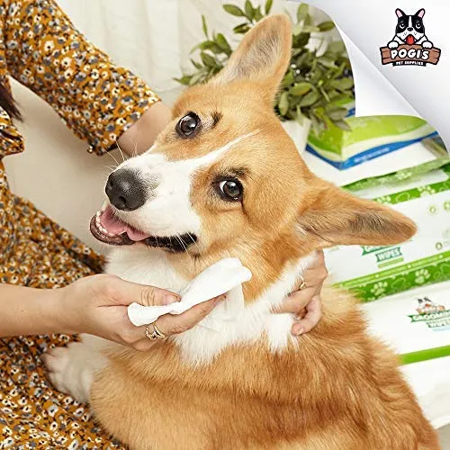 Pogi's Grooming Wipes, 100 toallitas antisépticas para perros y gatos