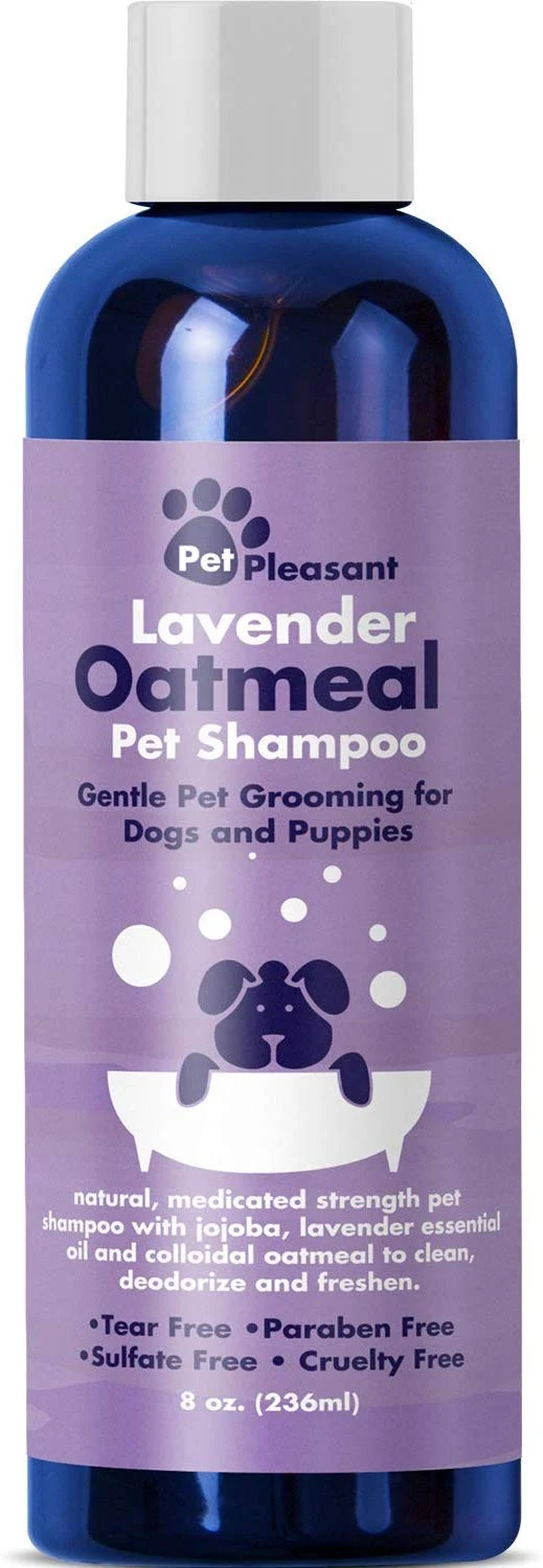 HONEYDEW Champú para perros con harina de avena coloidal con aceites esenciales de lavanda pura – Champú sin desgarros para el alivio de la piel irritada seca – Eliminador de olores para mascotas – Champú de aseo