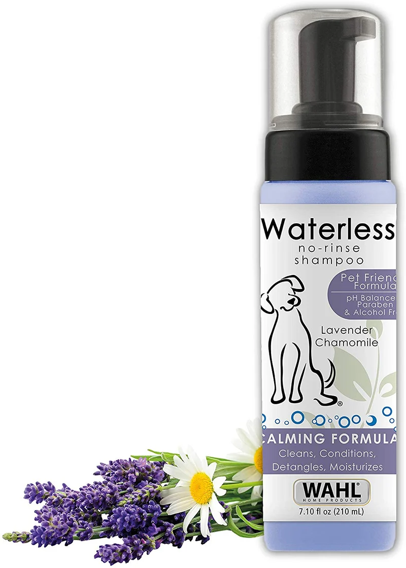 Wahl Natural Pet Champú sin agua sin enjuague, lavanda, 7,10 fl oz, lavanda, (Lavender Chamomile)