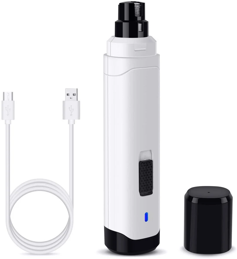 Molinillo de uñas para perros Casfuy, profesional, 2 velocidades, eléctrico, recargable