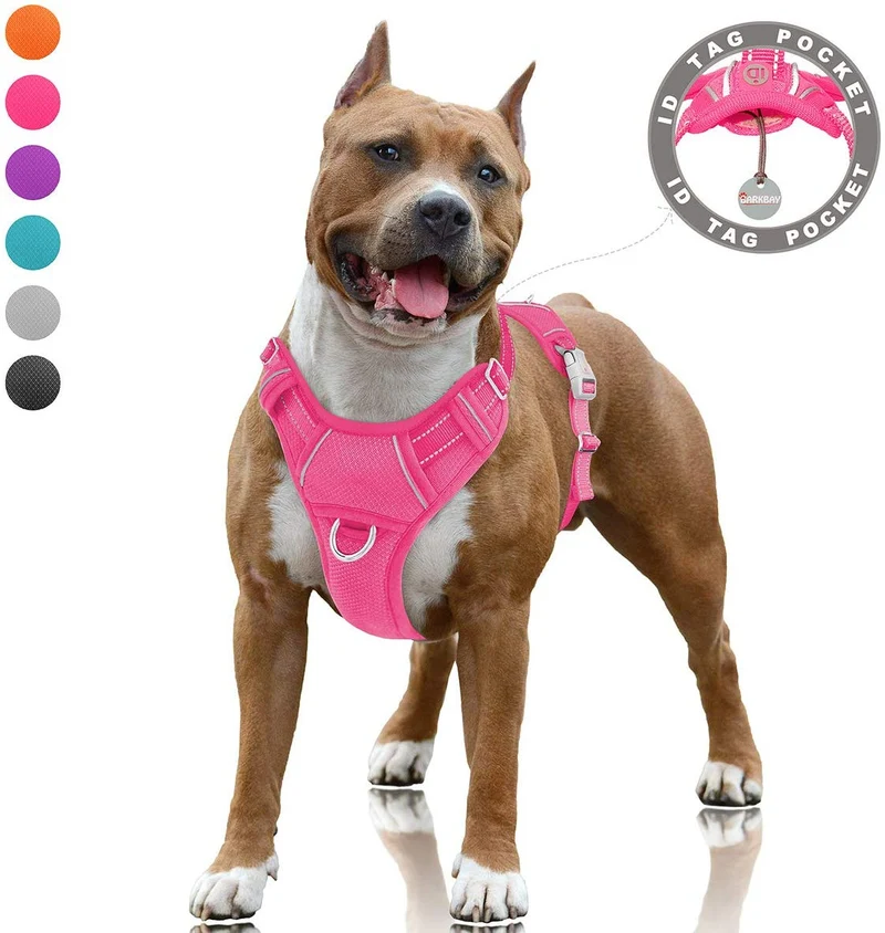 BARKBAY - Arnés para perro con clip frontal y asa de fácil control