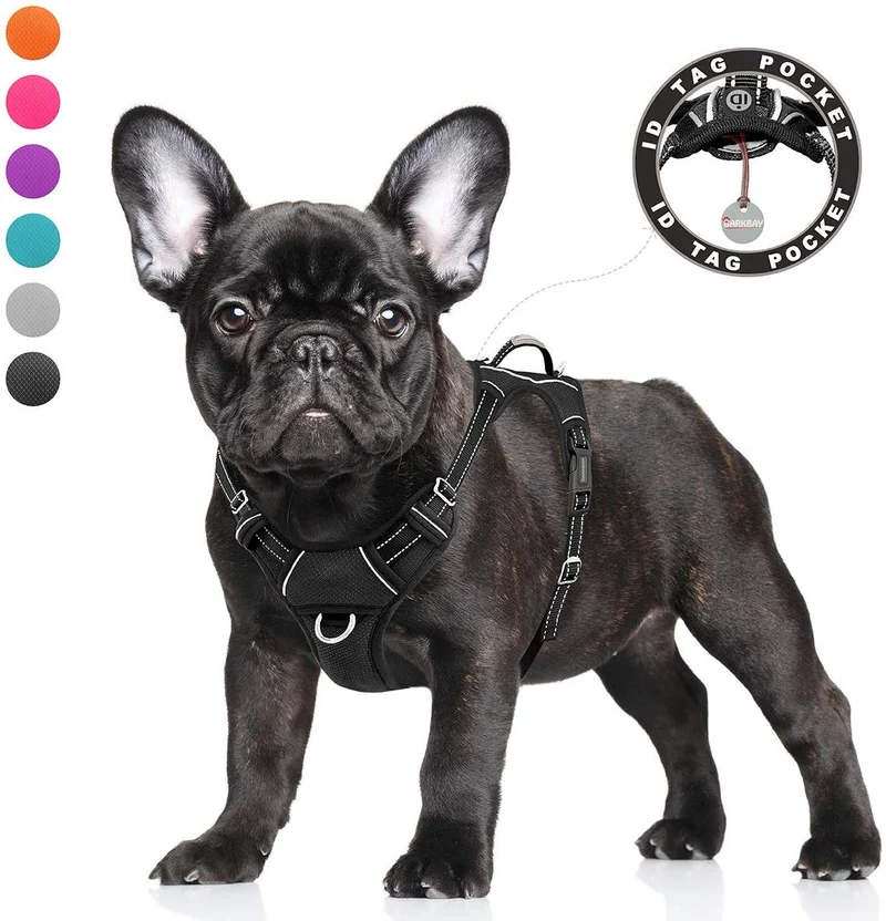 BARKBAY - Arnés para perro con clip frontal y asa de fácil control