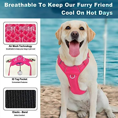 BARKBAY - Arnés para perro con clip frontal y asa de fácil control