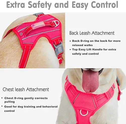 BARKBAY - Arnés para perro con clip frontal y asa de fácil control