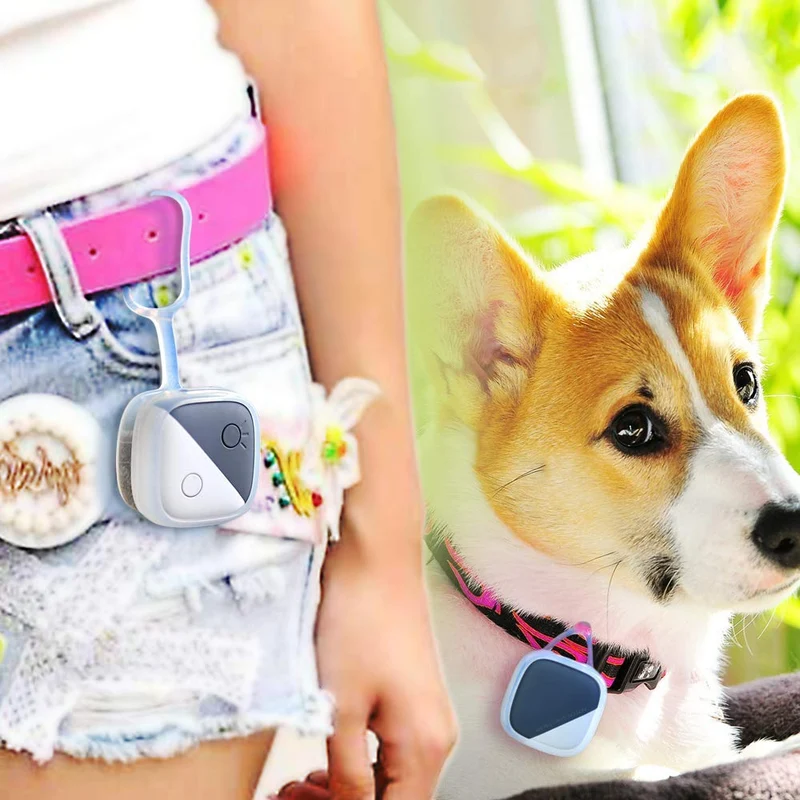 Rastreador GPS para mascotas para perros, gatos, sin tarifa mensual, dispositivo de seguimiento en tiempo real para múltiples mascotas