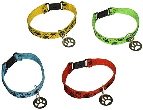Collares de la amistad para mascotas con colgante con huella de cachorro, 7 colores disponibles