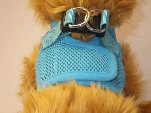 Arnés para perros de malla suave, cómodo para razas pequeñas, cachorros, juguetes, de 2 a 16 lb, en color rosa bebé, azul, negro, rojo, camuflado en tamaño pequeño, mediano, grande y extra grande