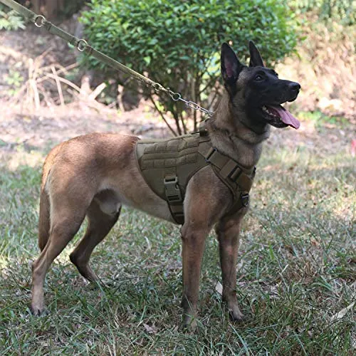 ICEFANG Arnés táctico para perro con asa, K9 de entrenamiento