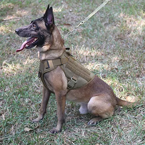 ICEFANG Arnés táctico para perro con asa, K9 de entrenamiento