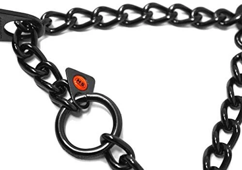 Herm Sprenger - Collar de entrenamiento para perro de acero inoxidable negro con cuello giratorio ultra Plus para mascotas, collar sin tirones para perros, collar de entrenamiento antitirones fabricado en Alemania