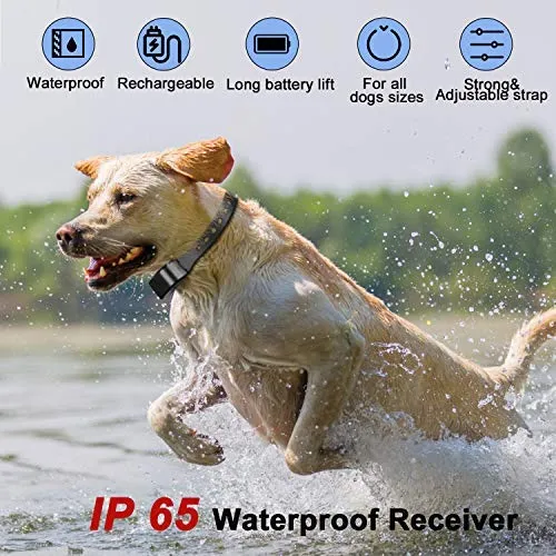 Zeonetak collar de corteza en spray para entrenamiento de perro, Citronella Control Stop ladrando collar para perros pequeño, mediano, grande, ajustable, recargable, impermeable, sin golpes y humanos
