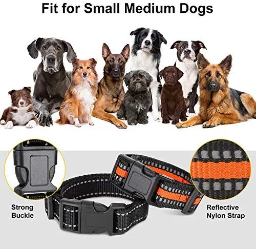 Zeonetak collar de corteza en spray para entrenamiento de perro, Citronella Control Stop ladrando collar para perros pequeño, mediano, grande, ajustable, recargable, impermeable, sin golpes y humanos