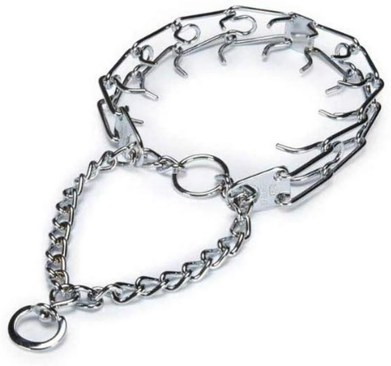 HERM SPRENGER Collar de entrenamiento para perro, ultra Plus, de 0.150 in x 20 pulgadas, chapado en acero cromado, collar para perros, collar de corrección para perros, collar de entrenamiento para perros, m, Multicolor