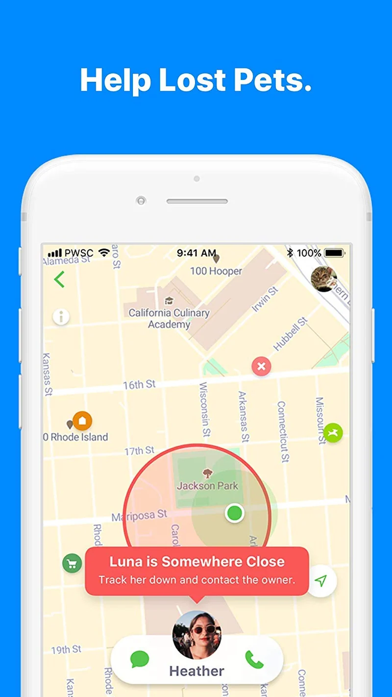 Pawscout - Registro inteligente para mascotas (Bluetooth, no GPS), perfil médico, correa virtual para mascotas al aire libre, rastreador de caminos, puntos de interés para mascotas, sin tasas mensuales