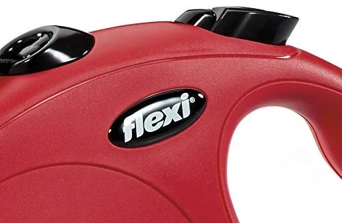Flexi Classic Correa retráctil para perro en rojo, 26.0 in