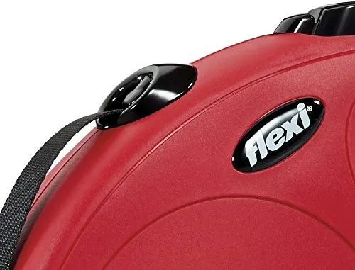 Flexi Classic Correa retráctil para perro en rojo, 26.0 in