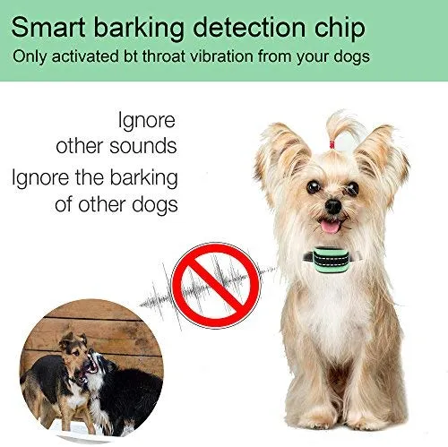 MASBRIL Dog Bark Collar - Upgrade 2019 Safe No Bark Control Device for Tiny Small Medium Dog-Stop Barking by Sound and Vibration- No Shock Human Way-Best Choice for Dog Lovers