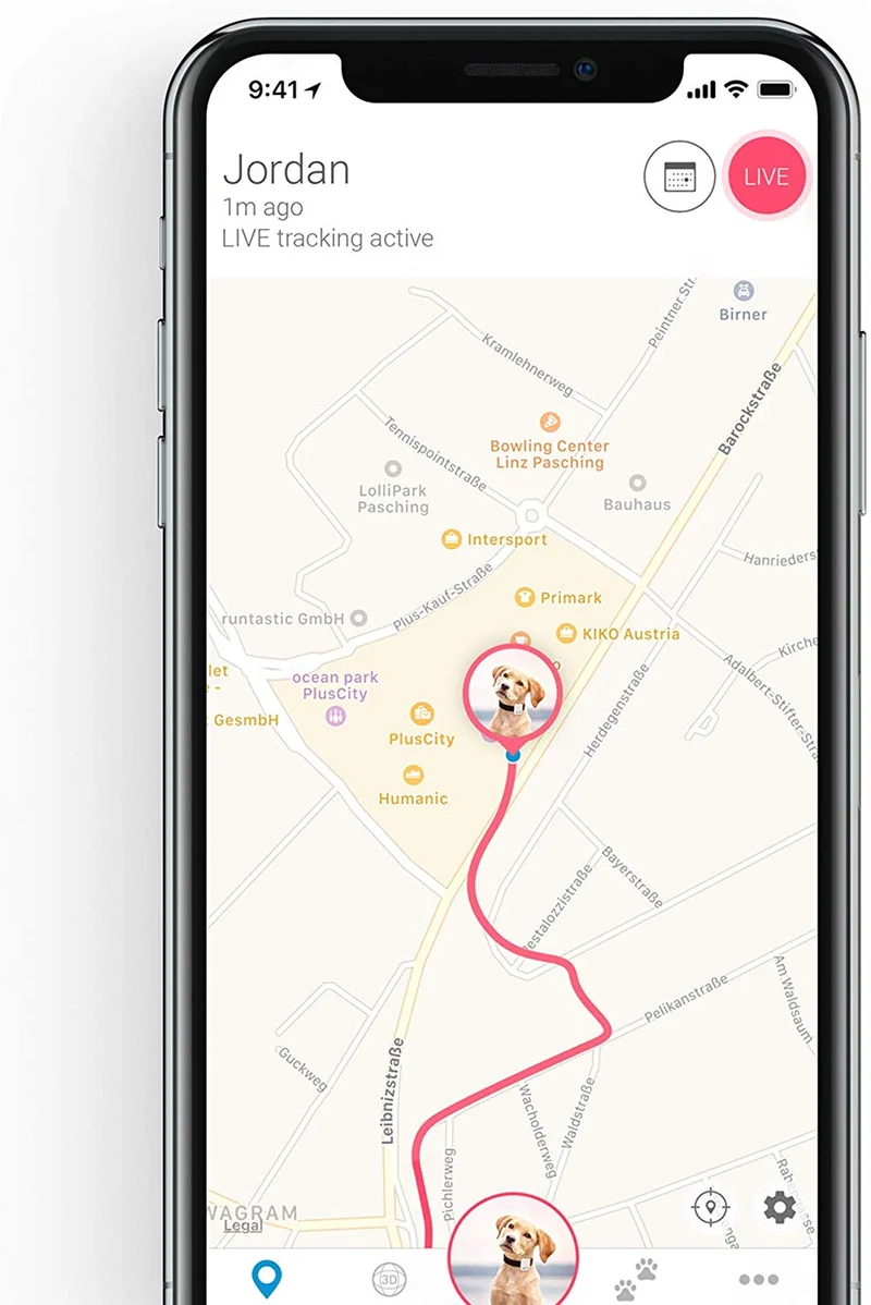 Rastreador de perro Tractive 3G GPS, dispositivo de rastreo para perros con alcance ilimitado