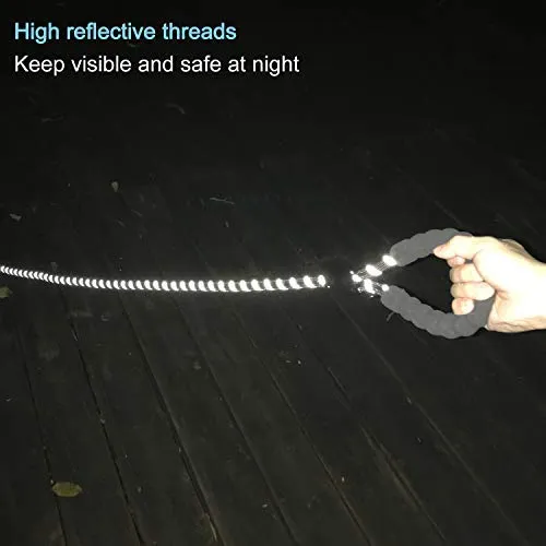 Haapaw 2 paquetes de correa para perro con cómodo mango acolchado reflectante, cuerda de escalada de montaña, correas de entrenamiento para perros grandes, medianos y pequeños (6 pies)