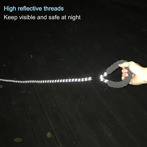 Haapaw 2 paquetes de correa para perro con cómodo mango acolchado reflectante, cuerda de escalada de montaña, correas de entrenamiento para perros grandes, medianos y pequeños (6 pies)
