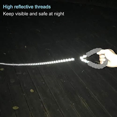 Haapaw 2 paquetes de correa para perro con cómodo mango acolchado reflectante, cuerda de escalada de montaña, correas de entrenamiento para perros grandes, medianos y pequeños (6 pies)